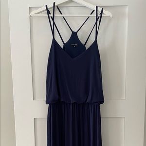 Navy maxi dress